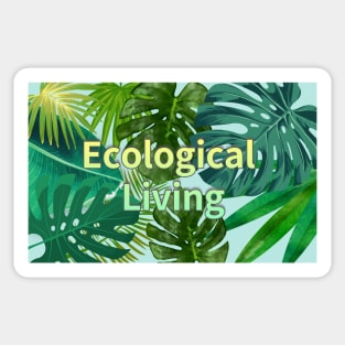 Eco-local living,palm treesummer, summertime, summer season Sticker